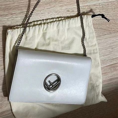 fendi white wallet on chain|fendi wallet yupoo.